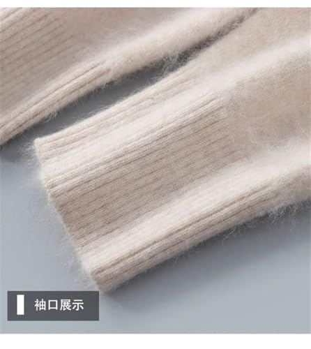 Men's Cashmere Sweater V-Neck Loose Knitted Large Size Winter Warm Top Long Sleeve Pullover2