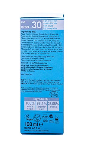 Eco Cosmetics Sonnencreme LSF 30+, wasserfest, vegan, 100 ml