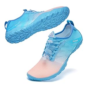 Racqua Water Shoes Men Women Quick Dry Gradient Colors Barefoot Aqua Athletic Sports Swim Surf Beach Shoes