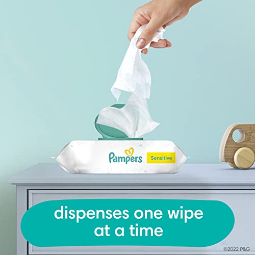 Pampers Baby Wipes Sensitive Perfume Free 7X Refill Packs (Tub Not Included) 448 Count #TOP4