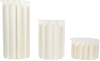 Cabilock Cupcake Tier Stand 1 Set Folding Paper Column Ancient Roman Pillars Paper Roman Road Pillar Fake Roman Columns Paper Column Adornment (White) Floral Decor