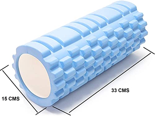 Image of Bodylastics 33cms Foam Roller for Pre & Post Workout Sessions, Deep Tissue Massage, Relief from Muscle Pain