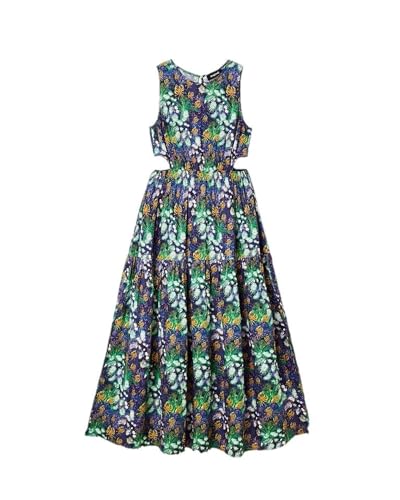 Robe Desigual Vest_pistilo 5000 aux motifs floraux artistiques et coloris noirs