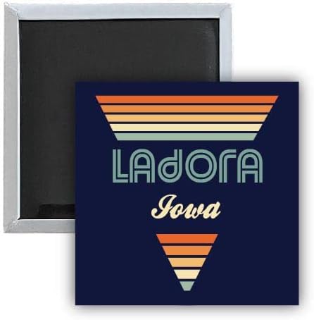 Ladora Iowa 2.5 x 2.5-Inch Fridge Magnet Retro Design