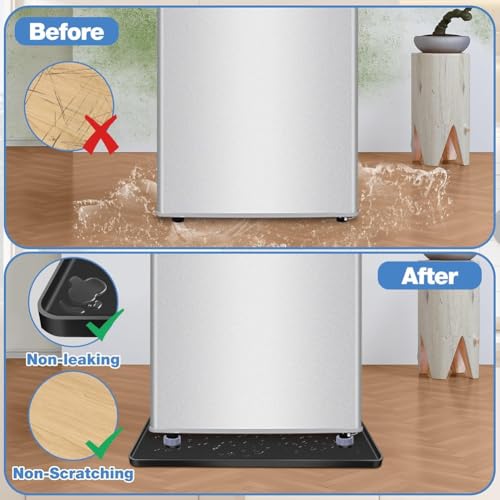 Alfombrilla de silicona para mini refrigerador 61x61 cm con bases elevadoras 8