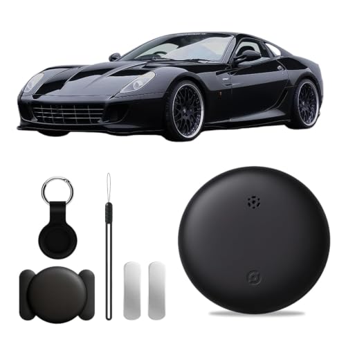 GPS Tracker Device for Vehicles,Non Detectable GPS Tracker for Android and iPhone with Real-Time Tracking,Hidden Car Tracker Device,No Monthly Fee,No SIM,for Cars, Kids, Pets(Black Ink)