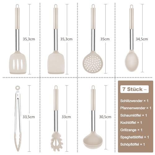 Onader 7-delige siliconen keukenhulp - Afbeelding 3