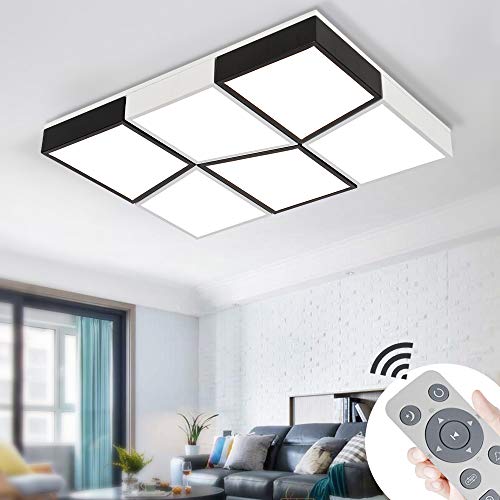 Preisvergleich Produktbild Deckenleuchte LED 72W Dimmbar Ultradünn Deckenlampe Wohnzimmerlampe Moderne Kreative Geometrische für Kinderzimmer Schlafzimmer Flur Wohnzimmer[Energieklasse A++]
