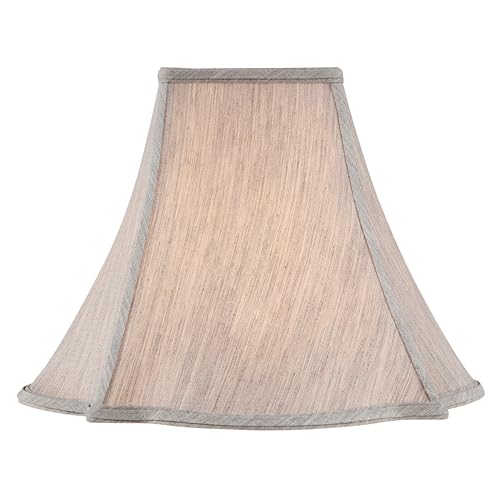 Image of Aspen Creative 34012 Handsewn Pagoda Spider Lamp Shade in Taupe Linen Fabric (6 inch x 16 inch 12 inch)