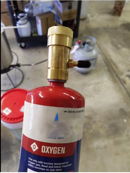 Miniatura 8 de YOUHO Kit de oxigenación Regulador de oxígeno para elaboración de cerveza, válvula de oxígeno para tanques desechables esta válvula para una botella