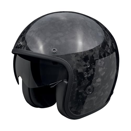 Casque jet Scorpion Belfast Evo Carbon Onyx noir en carbone premium taille L - 2