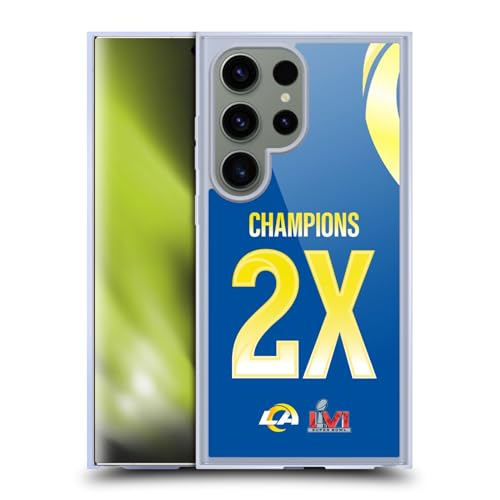 Coque Maillot Rams Samsung S24 Ultra finition gel premium et aimant MagSafe NFL