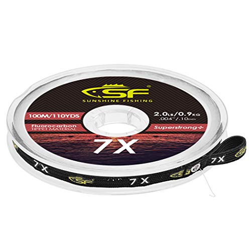 Sf Clear Fluorocarbon Tippet Material Line Fly Fishing Tippets Leaders Trout Line Tenkara 100M # 5X 1Pcs #TOP6
