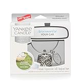 YANKEE CANDLE 5038581044545 Clean Cotton Starter Kit Squar Profumatore per Auto, Acciaio, Unica