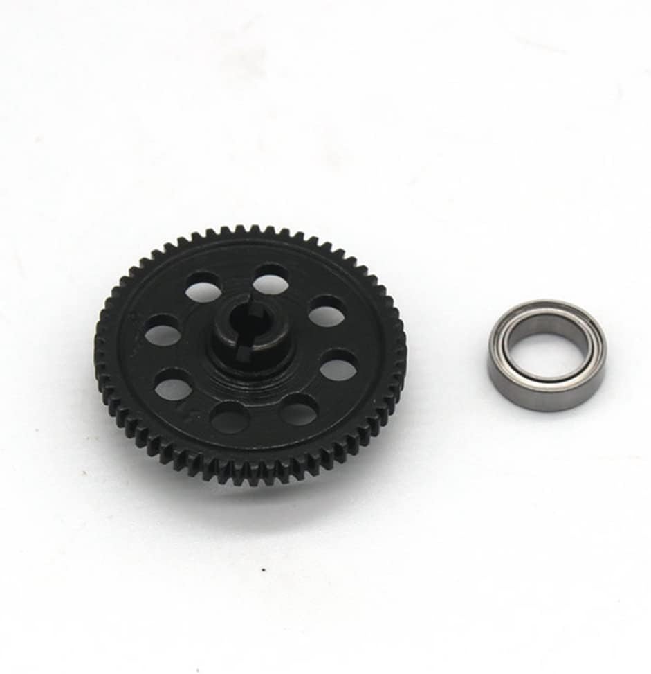 LOLPALONEMetal 60T Main Gear Reduction Gear 7640 for LaTrax Teton 1/18 RC Car Upgrade Parts Accessories