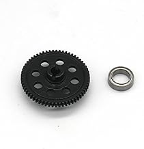 Wresetly LaTrax Teton1/18RCカーアップグレードパーツアクセサリー用メタル60Tメインギア減速ギア7640