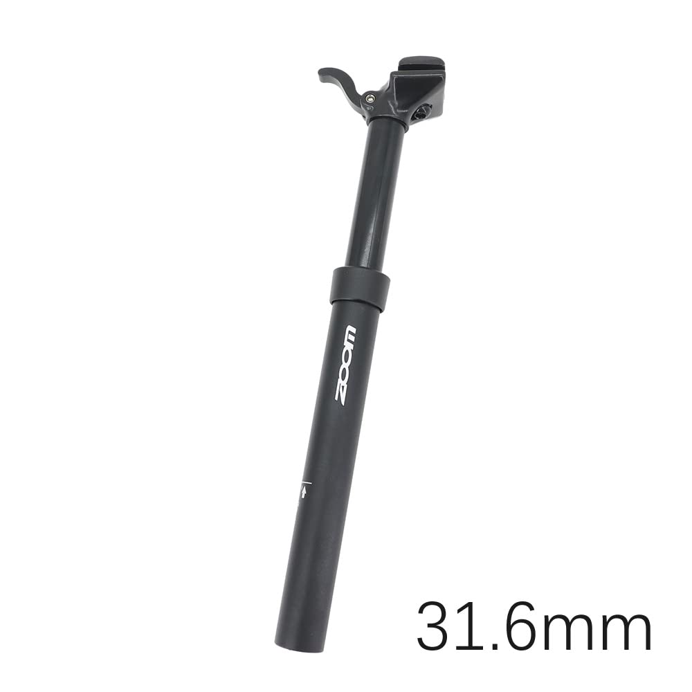 Tubo Sella Bici Dropper SeatPost Manual di Controllo LIVATORE A Leva Altezza Regolabile Post Post Hydraulic BICYTLE 100mm Viaggio 375mm 30.9 31,6 mm MTB.(31.6mm)