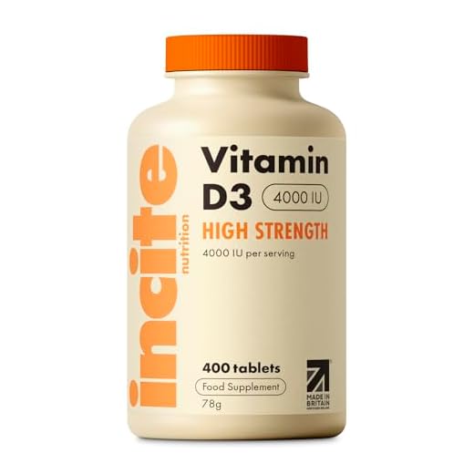 High Strength Vitamin D3 Tablets - 4000 IU