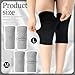 Geyoga 4 Pairs Knee Warmers for Women Men Breathable Leg Warmers Knee Brace Pad Leg Compression Sleeve for Cycling Running(Gray, Black,Large)