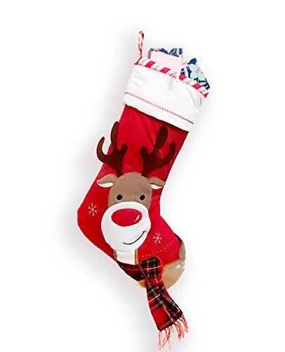 Christmas-Stockings-20-Quilted-Lining-Large-Embroidery-Hanging-Decor-for-FireplaceXmas-Tree-Holiday-Party-Decoration-Reindeer Christmas Stockings 20 Quilted Lining Large Embroidery Hanging Decor for FireplaceXmas Tree Holiday Party Decoration Reindeer