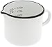 Karl Krüger Milchtopf mit Ausguss, Emaille-Milchtopf, in weiß, Ø 14 cm