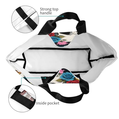 Tote Shoulder Bag Large Durable Reusable Eco-friendly Handbag Lightweight Stylish for Daily Use-19.7x15.7x5.9 Inch4