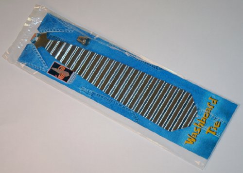 New cajun zydeco musical washboard loud tie With Thimbles