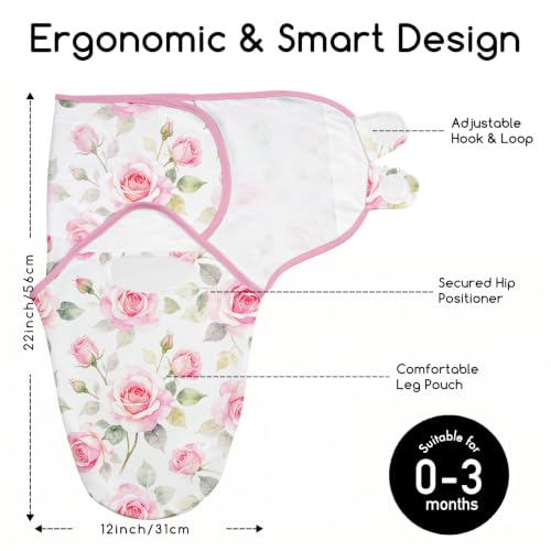 Image of Cotton Swaddles for Newborns, Baby Newborn Swaddle 0-3 Month