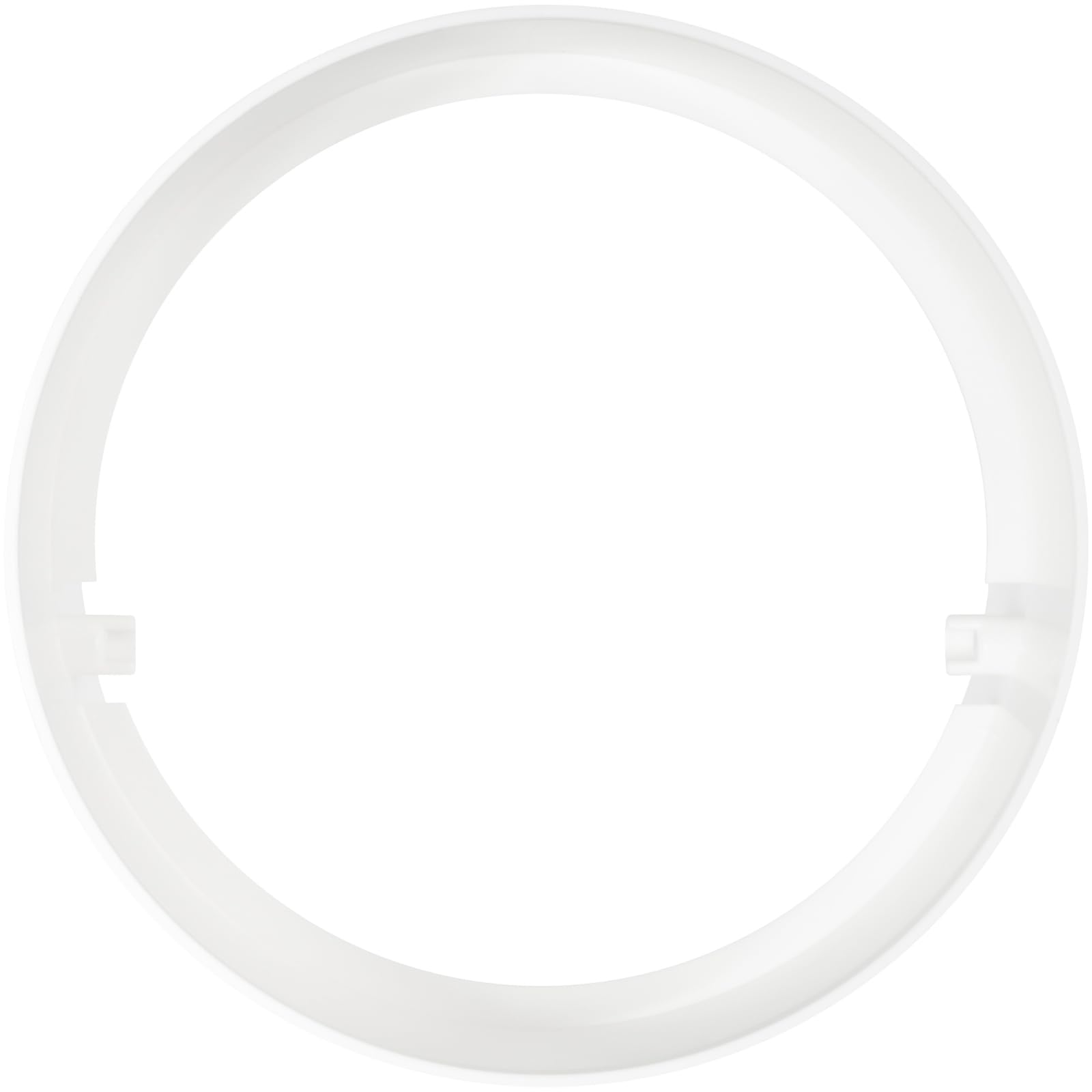 Repa Market Paquete de 2 conectores de tubo de 125 mm para manguera de aire, redondos, flexibles, para conectar tuberías, blanco