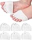 Metatarsale Polster und Silikon Zehenspreizer Zehentrenner für Hallux Valgus Korrektur, Weiche und Atmungsaktive Hammerzehen Korrektur für Damen und Herren(3 Paar)