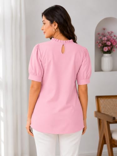 Image of Yash Gallery Womens Rayon Solid Relaxed Fit Casual Top Women & Girls