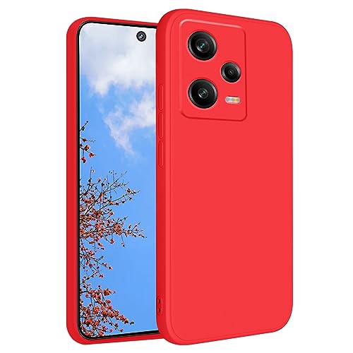 Coque Xiaomi Redmi Note 12 Pro silicone antichoc mince et housse rouge anti-trace
