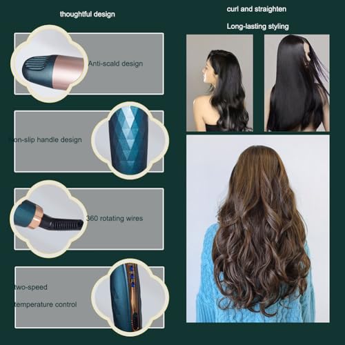 Plancha rizadora DONGXIAO, para cabello liso y rizado, uso versátil (Color: Púrpura) miniatura 7