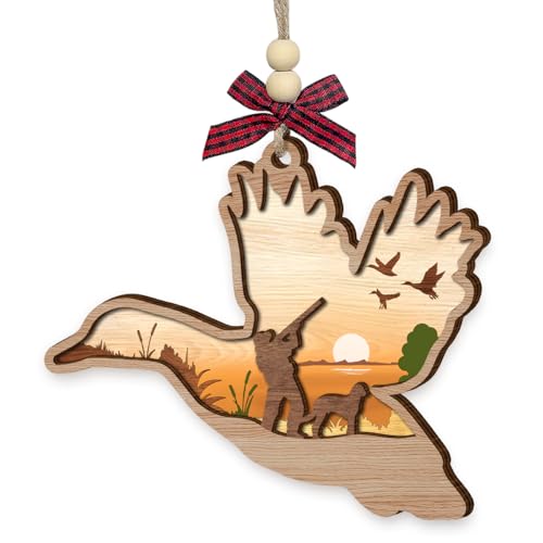 Duck Hunting Christmas Ornament 2025, Duck Hunter Ornaments for Tree