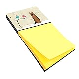 Caroline's Treasures BB2539SN Christmas Presents Between Friends German Shepherd Sticky Note Holder, Large, Multicolor