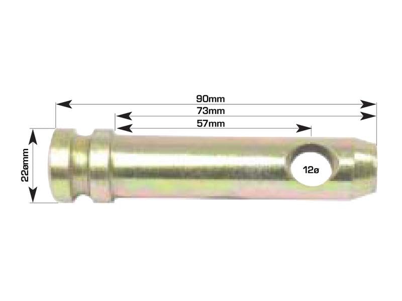 Top Link Pin 3/4" x 2-1/4" Cat 1 for Allis Chalmers & White Oliver