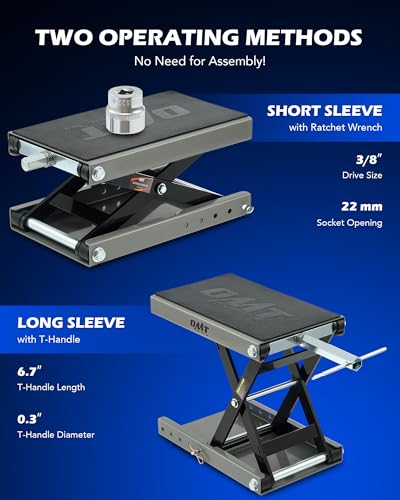 Orion Motor Tech FBA_MMLZ00100 Motorcycle Lift, 1100Lb Motorcycle Scissor Lift Jack thumb #6