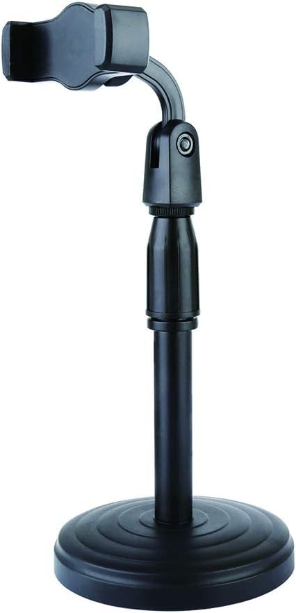 Dhavals shoppe Multifunctional Retractable Phone Stand 360 Degree Rotatable Adjustable Height Angle Phone Holder – Black