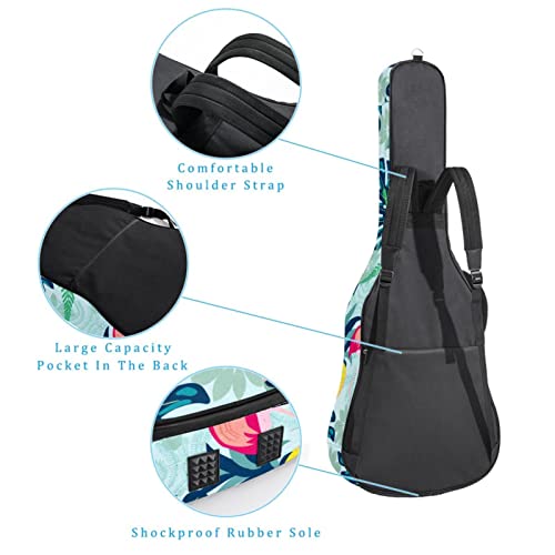 Étui de protection rembourré pour guitare classique acoustique Motif chiot assis souriant, Multicolore 03., 42.9×16.9×4… - Les Beatles, Paul McCartney, John Lennon, RIngo Starr, George Harrison Étui de protection rembourré pour guitare classique acoustique Motif chiot assis souriant, Multicolore 03., 42.9x16.9x4… – Image 4