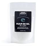 Urban Accents Fleur De Sel - Flower of Salt, Great for Savory & Sweet Dishes (8 oz) - Sea Salt from France and Hand Harvested by Wooden Tools. For an Airy and Fluffy Texture.