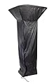 Fire Sense 61065 Gas Patio Heaters with Square Reflectors Full Length Outdoor Vinyl Cover Heavy Duty 10 Gauge Felt Lined With Zipper - Black