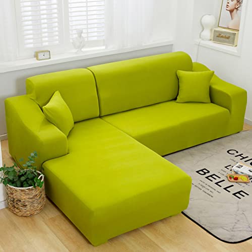 Housse de canapé extensible vert 1 place extensible 90-140 cm