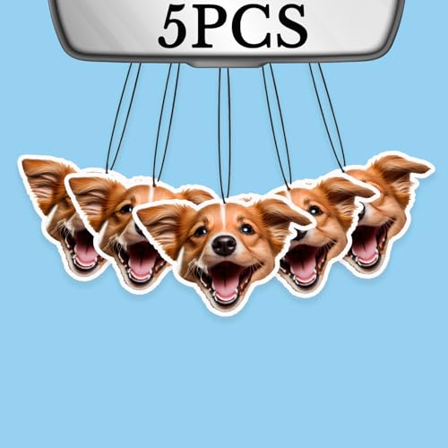 Image of Custom Air Freshener for Car, Personalized Air Fresheners,Custom Double Sided photo Air Freshener, for Wardrobe,Bathroom and Hanging Ornaments 6 Count (Pack of 1)