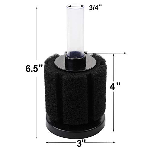 image for AQUANEAT Sponge Filter, for Aquarium Fish Tank, Betta, Nano, Shrimp, F