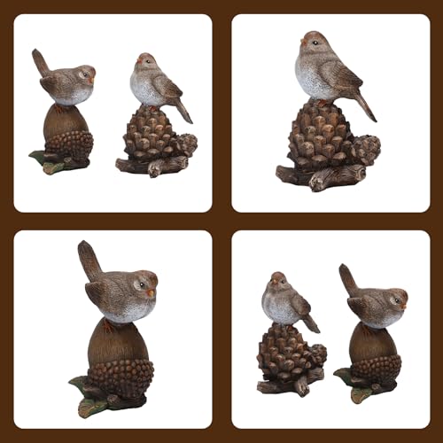 Figuritas de Pájaros Artpaul en Resina para Decoración de Hogar miniatura 5