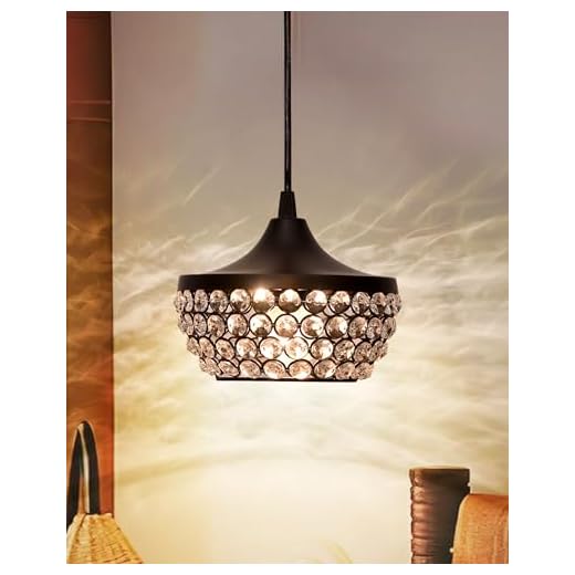 Homesake Antique Matt Black Crystal Hanging, Pendant Lights, Lantern Ceiling Light | Nordic E27 Jhumar | Home Decor Items (Pack of 2)