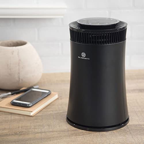 Air Purifier for Home Large Room – 5-in-1 HEPA Filter System, Covers Up to 500 Sq Ft for New Home for Allergies, Pets, Smoke, Remove Dust & Odor, Quiet, High Filtration Efficiency – SILVERONYX, Black by SILVERONYX - Used condition - Image 6