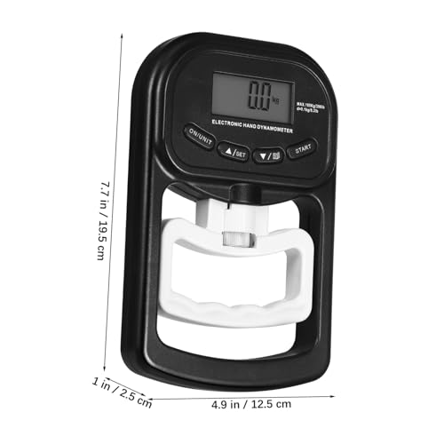 Toyvian Grip Strength Tester Grips Training Hand Grip Strengthener Digital Hand Dynamometer Grip Strength Strength Measurement Meter Hand Grip Tester Grip Meter Plastic Black