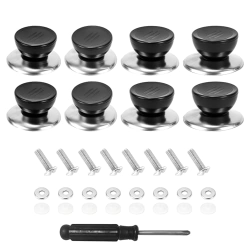 Confezione da 8 pomelli per coperchi pentole, manopole universali per coperchi pentole, maniglie, maniglie pomelli di ricambio, manici pentole da cucina