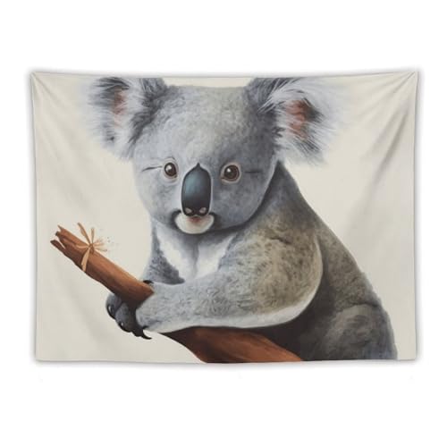Tenture murale koala pour habiller un grand mur blanc facilement
